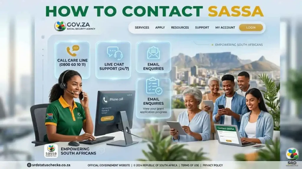 Contact SASSA Representatives