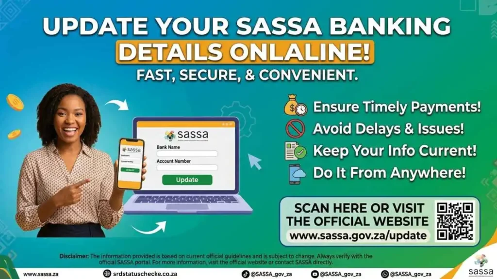 Update SASSA Banking Details Online